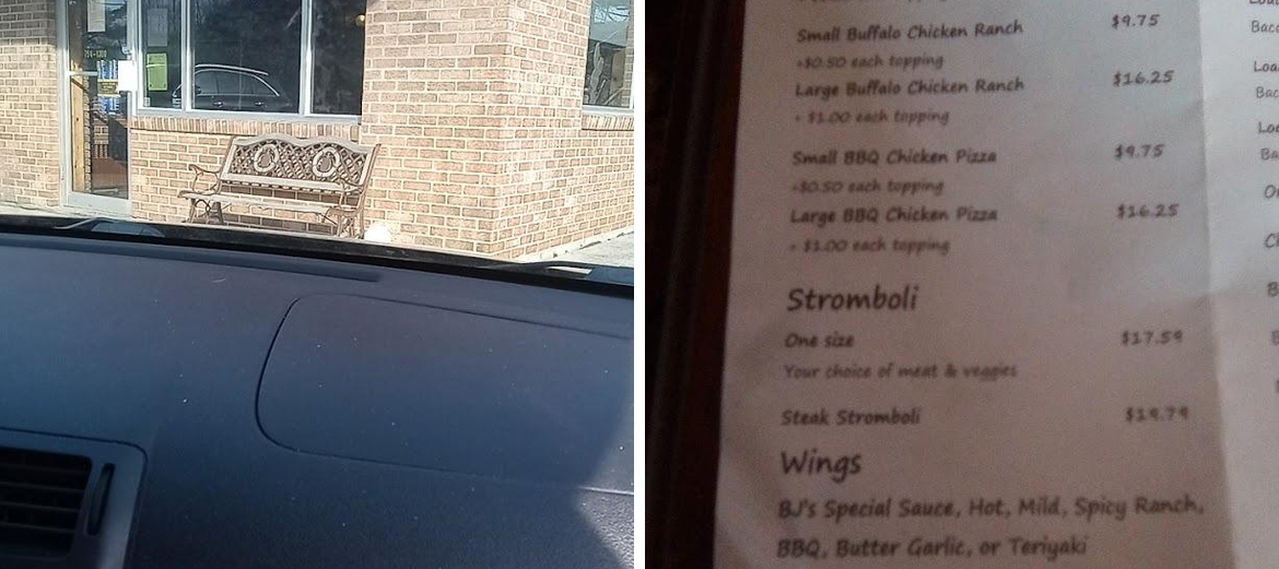 BJ's Family Restaurant Menu